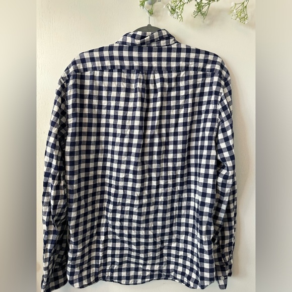 J. Crew | Blue/White Plaid Button Down - Picture 6 of 6